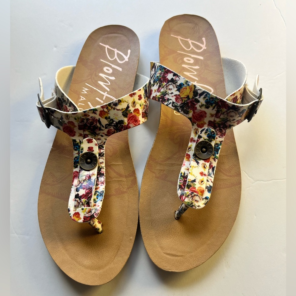 Blowfish Malibu Women's Multicolor Floral Sandals size 9 New